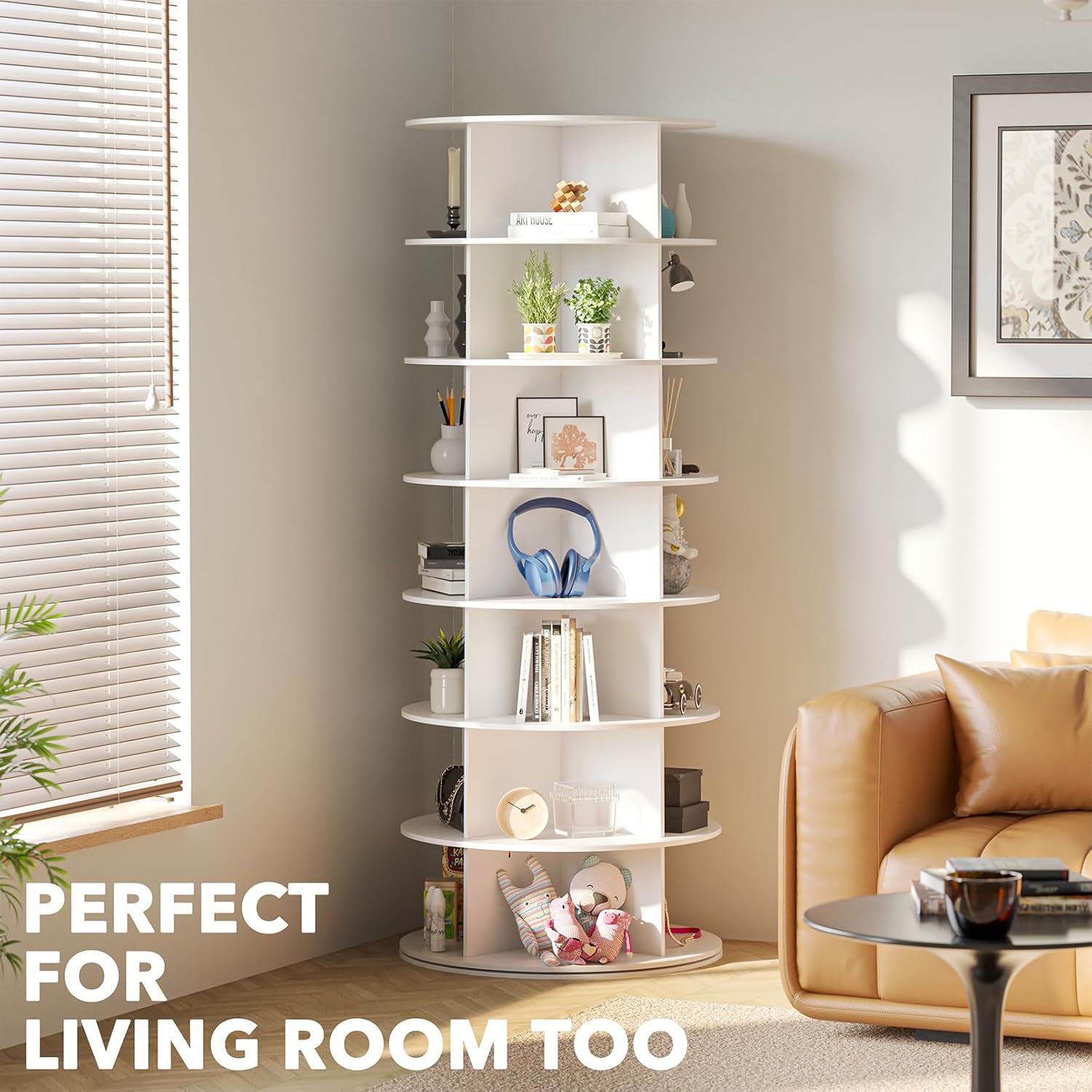 360° Spinning Vertical Shoe & Handbag Organizer