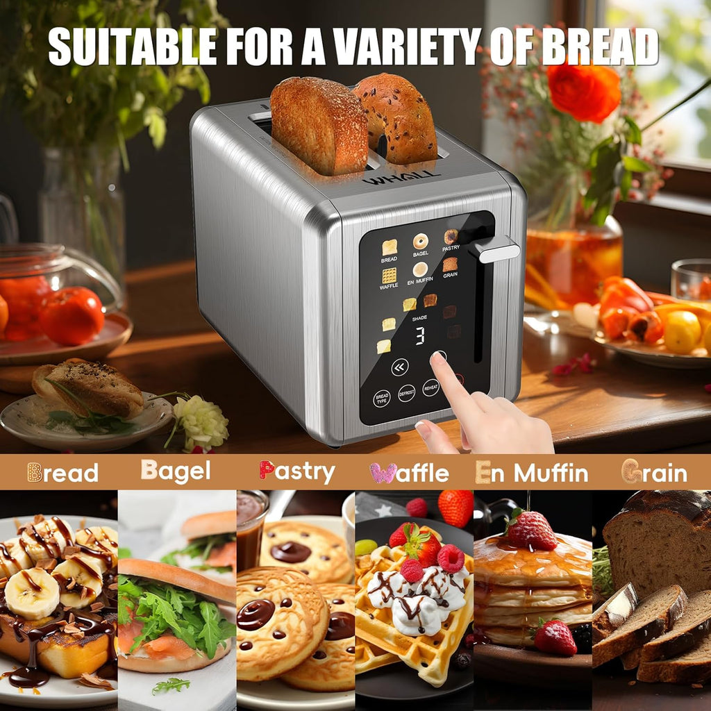 Stainless Steel Touch Screen Digital Timer Toaster