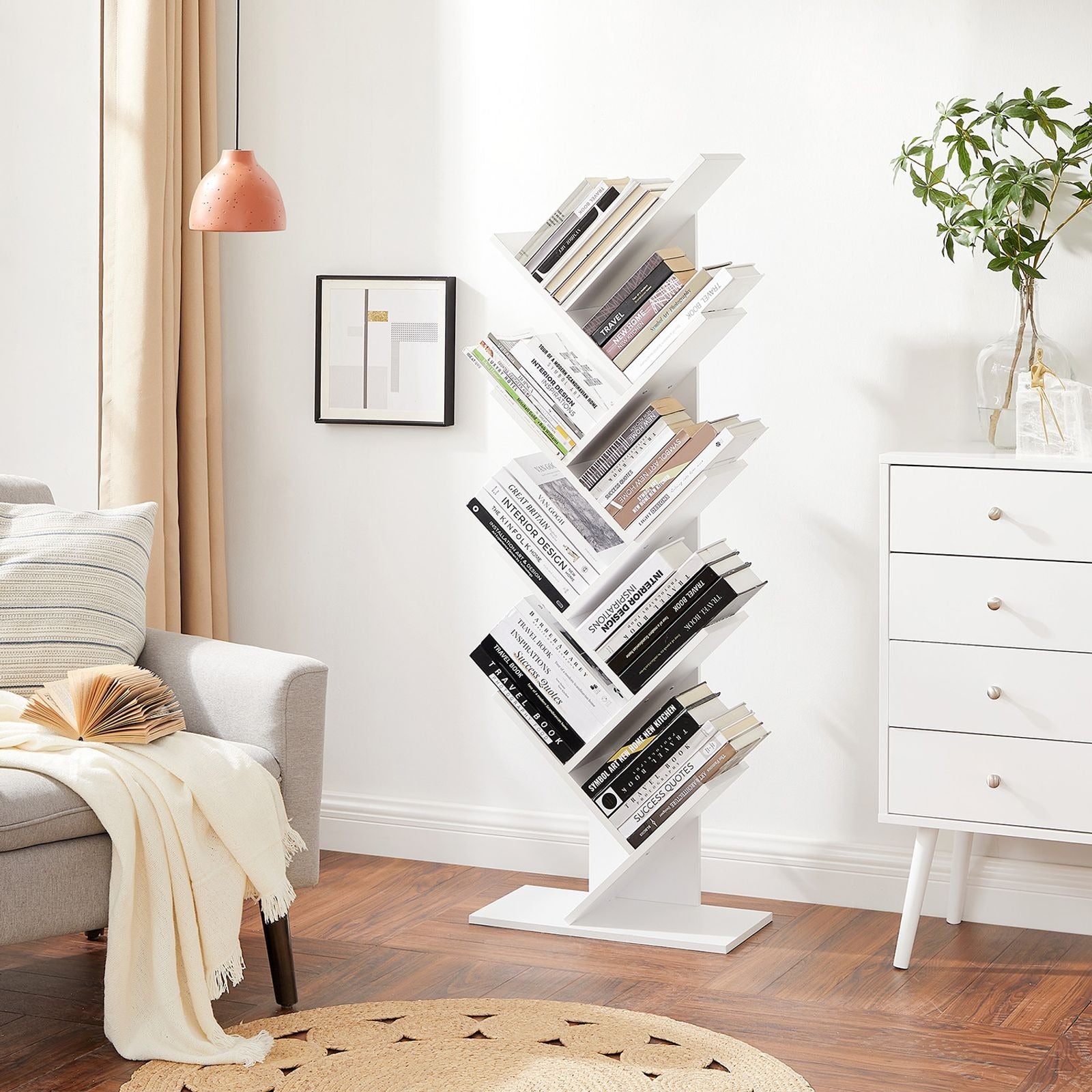 9-Tier Tree Bookshelf