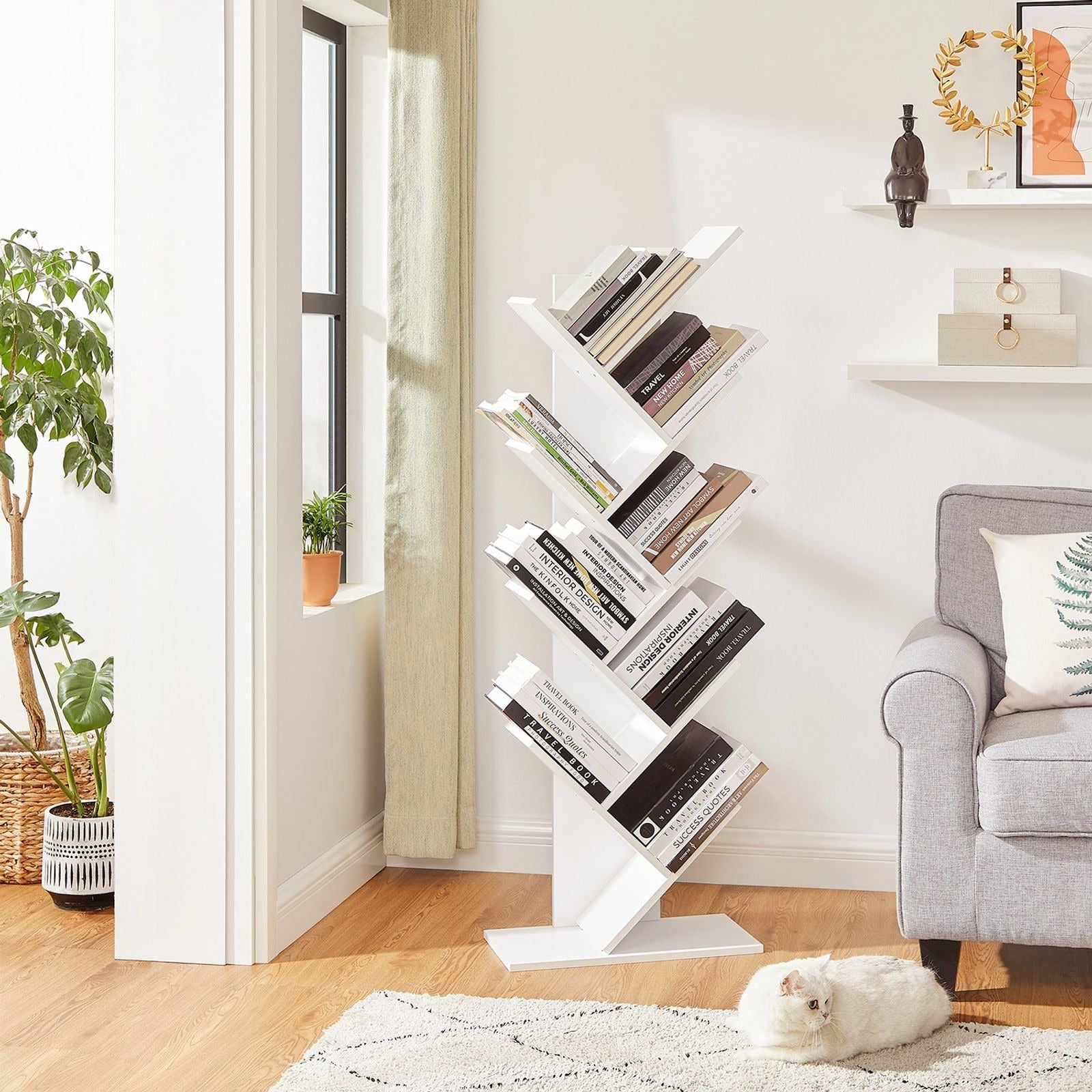 9-Tier Tree Bookshelf