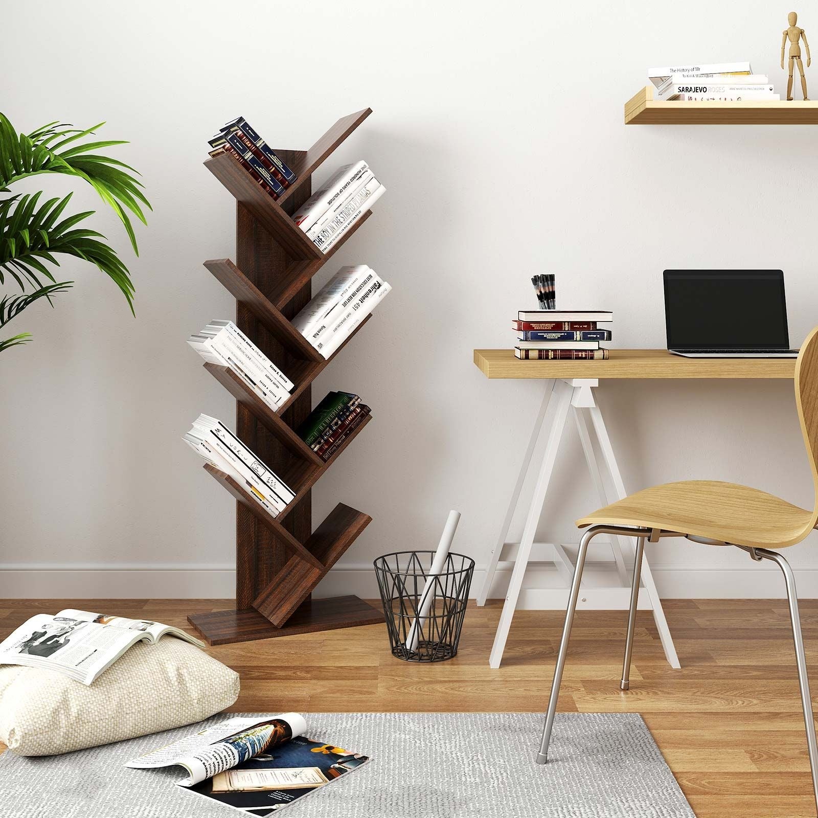 9-Tier Tree Bookshelf